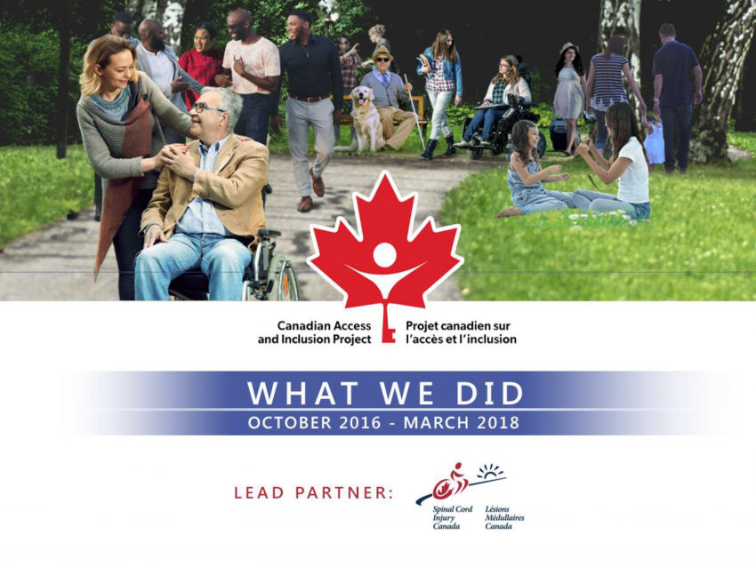 Canadian Access and Inclusion Project: What have we done? - Introductory Slide