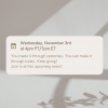 Wednesday, November 3rd at 4pm PT/7pm ET: You made it through yesterday. You can make it through today. Keep going!  Join in at this upcoming event!